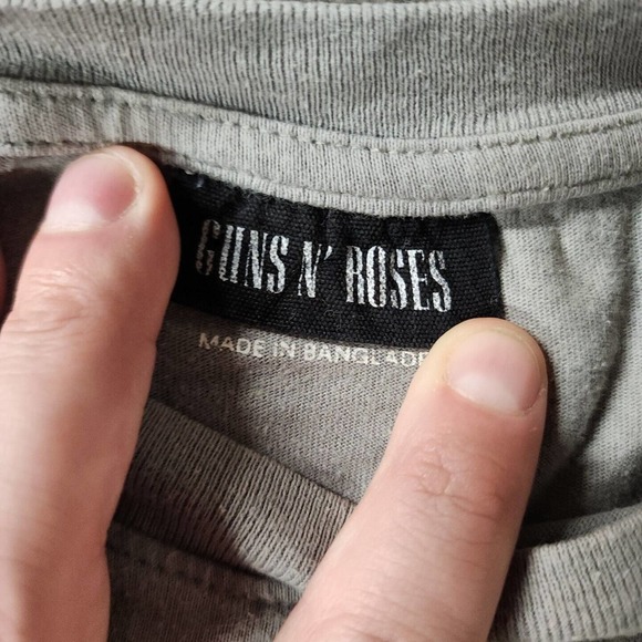 Guns N' Roses 1988 Tour Appetite For Destruction Shirt In Grey Color Sz S - Picture 3 of 5
